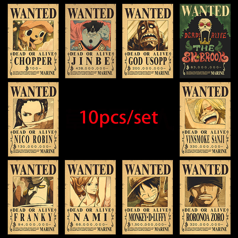 Vintage Toy Collector - 10 Stück Anime One Piece Luffy