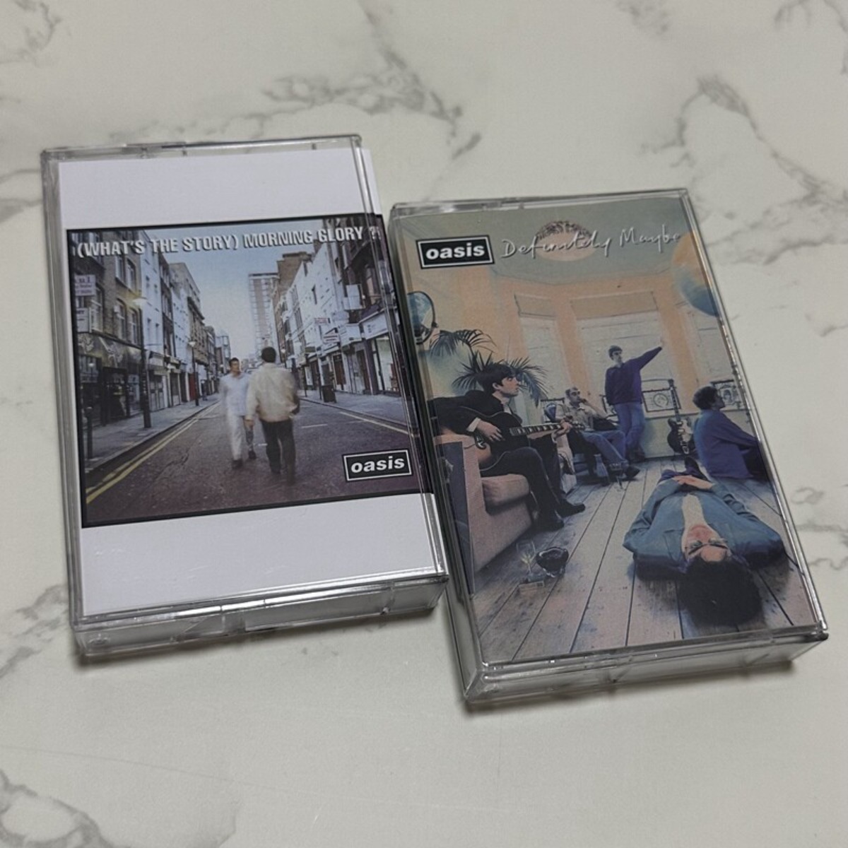 Vintage Collectibles - Oasis Britische Rockband Kassetten mit Liedtexten-Büchern