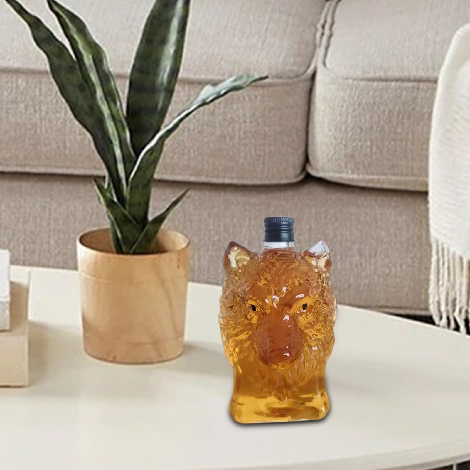 Whiskey-Flasche in Wolf-Form,  – Vintage Collectible Glass Bewertung und Preis
