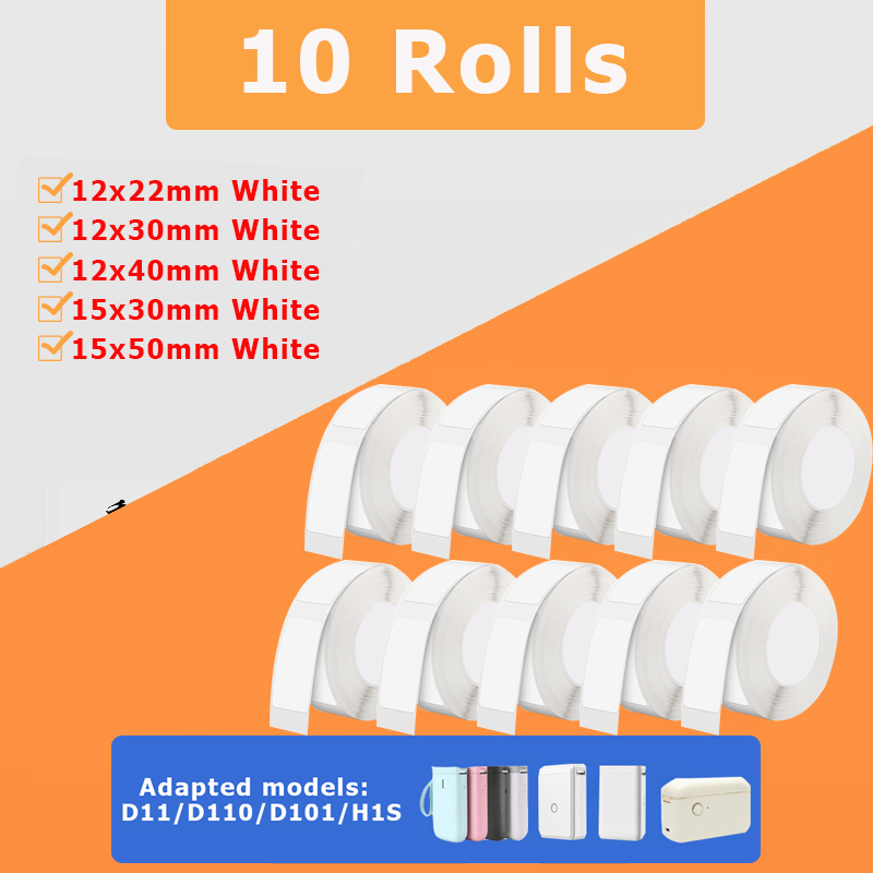 10 Rollen NiiMBOT D110 D11 D10 – Typewriter Ribbon Roll Bewertung und Preis