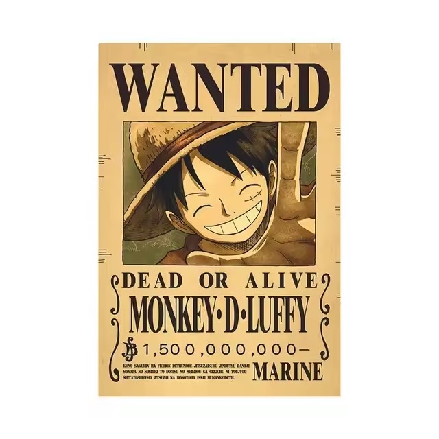 Anime One Piece Wanted-Plakate – Vintage Toy Collector Bewertung und Preis